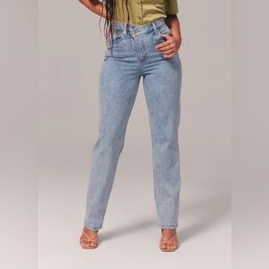 Curved love ultra high rise 90’s straight jean